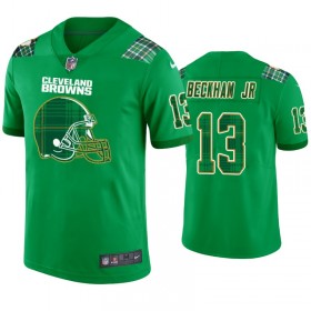 Miesten Cleveland Browns NFL Pelipaita Odell Beckham JR. 13 Kelly vihreä St. Patricks Day